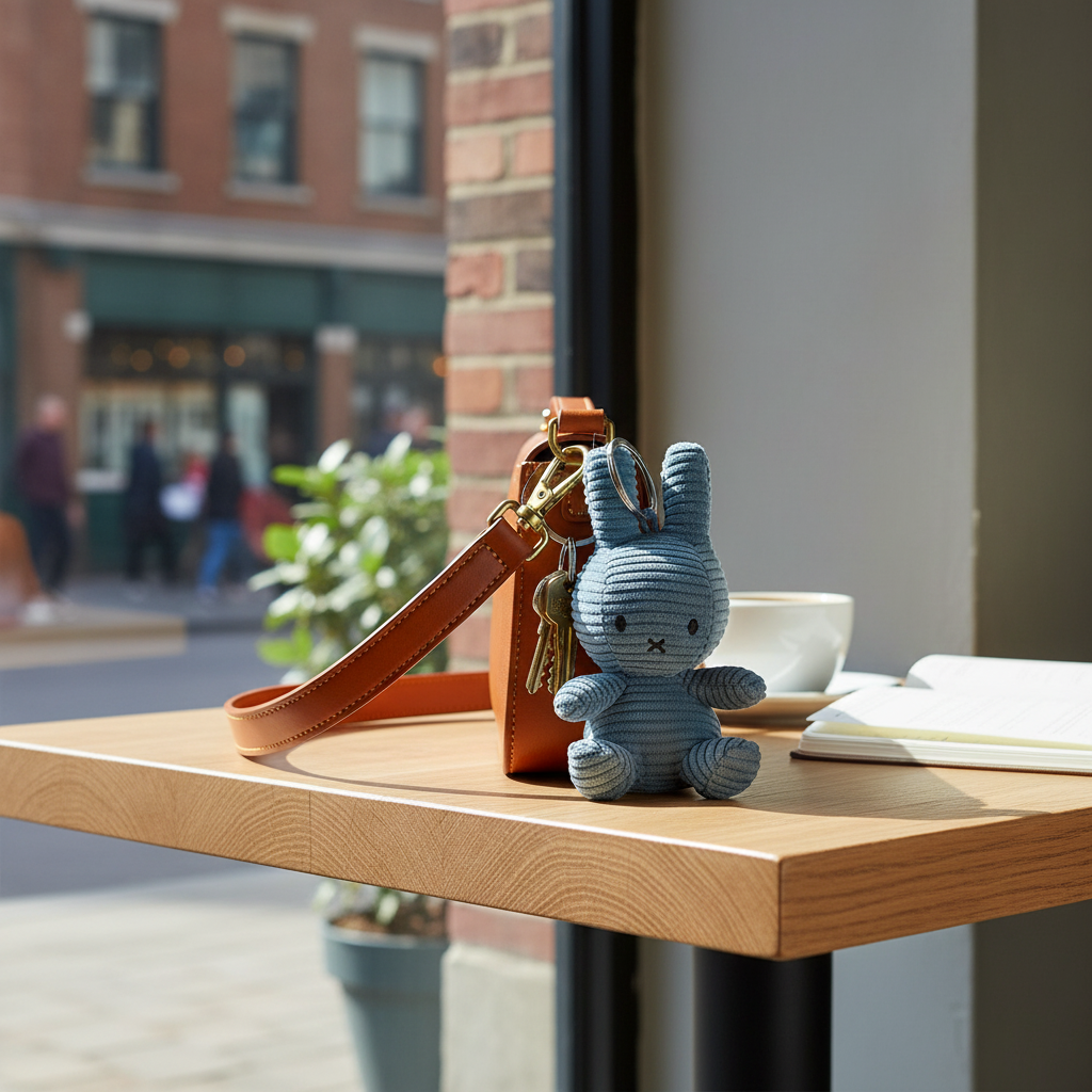 Porte-clés Lapin Miffy Velours Côtelé – visuel produit