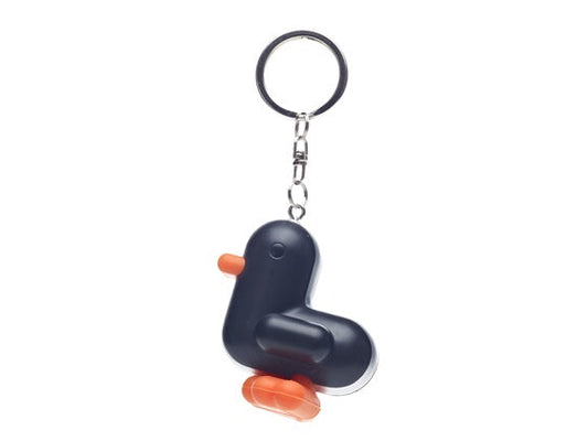 Schwarzer Duck Racer Schlüsselanhänger