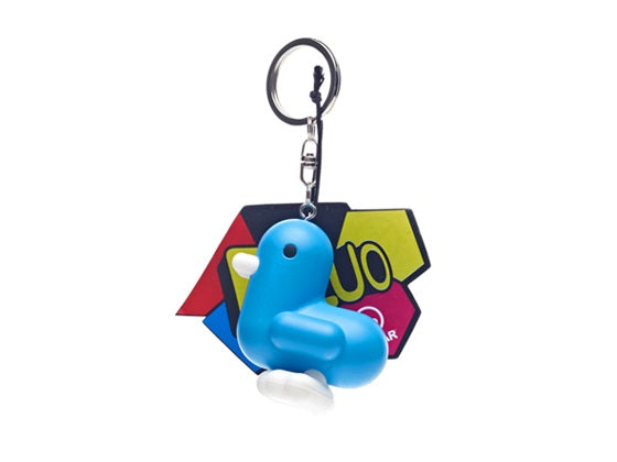 Porte-clés Canard Bleu Fluo