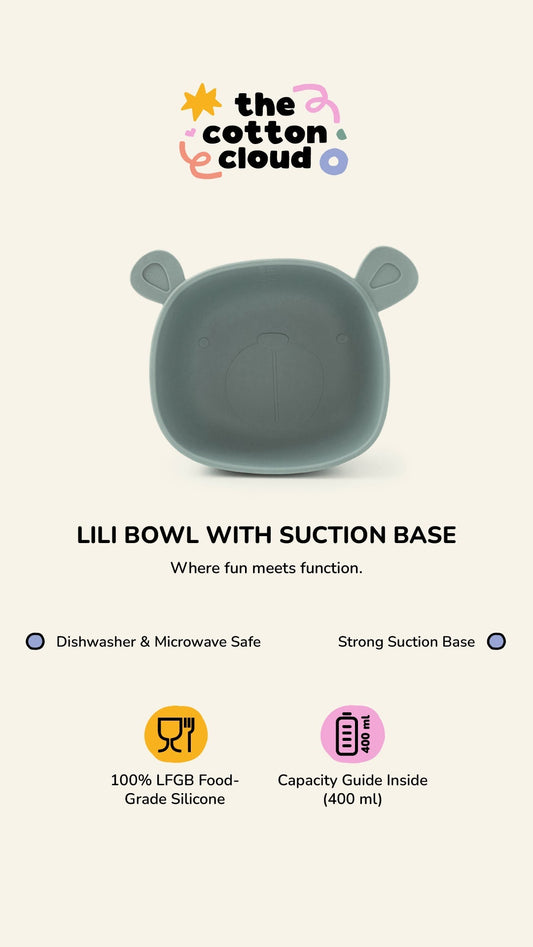 Lili der Bär Futterschale Silikon Blush