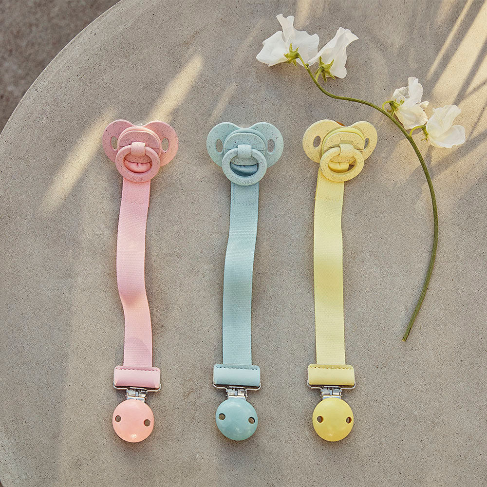 Sucette en Bambou Sunny Day Yellow – visuel produit