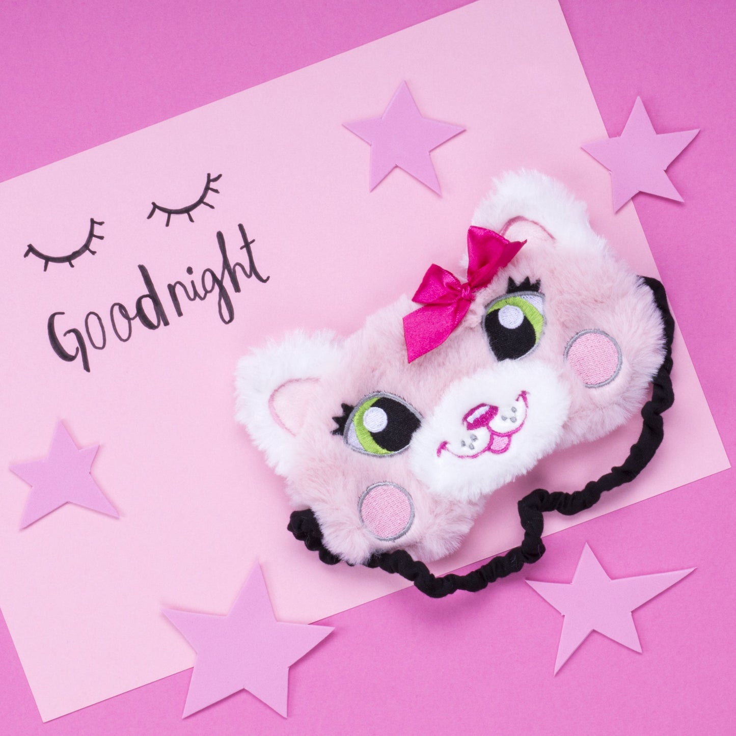 Masque de sommeil – rose chat