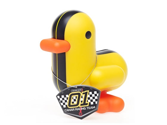 Tirelire Canard Jaune Racer Cadeau Geek