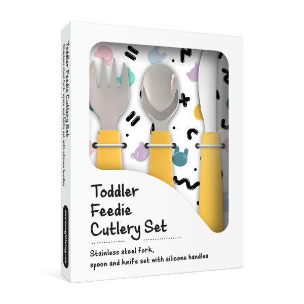 Gele kinderbestekset