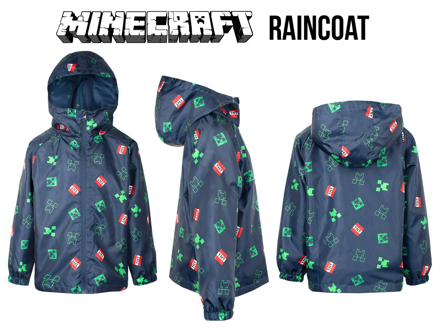 Veste imperméable Minecraft – Navy bleu Waterproof