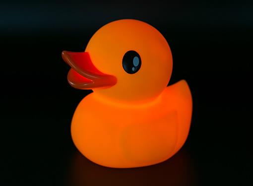 Pink Duck Night Light