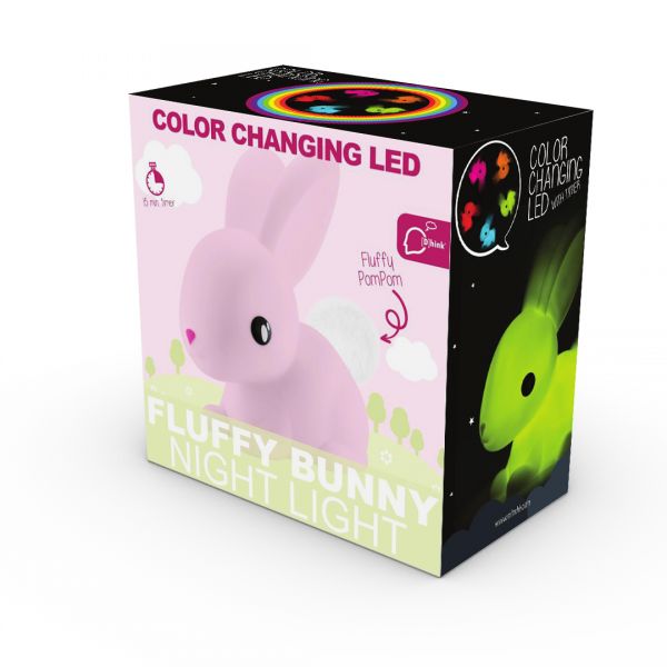 Pink rabbit night light