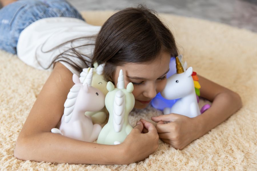 Grünes Einhorn Nachtlicht