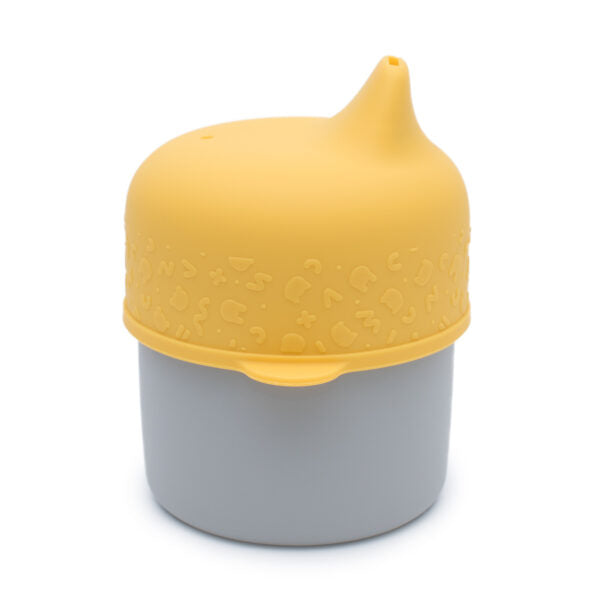 Lid and mini yellow straw