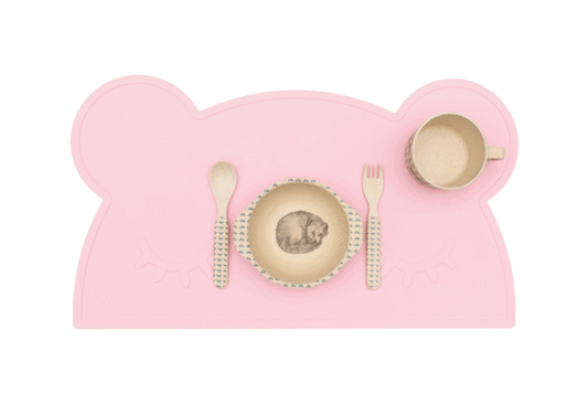 Powder Pink Silicone Table Set