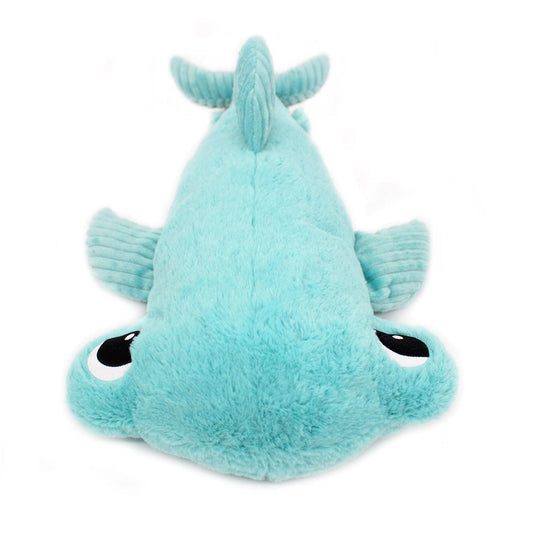 Ptipotos Plush Toy Mother and Baby Hammerhead Shark - Aqua Blue