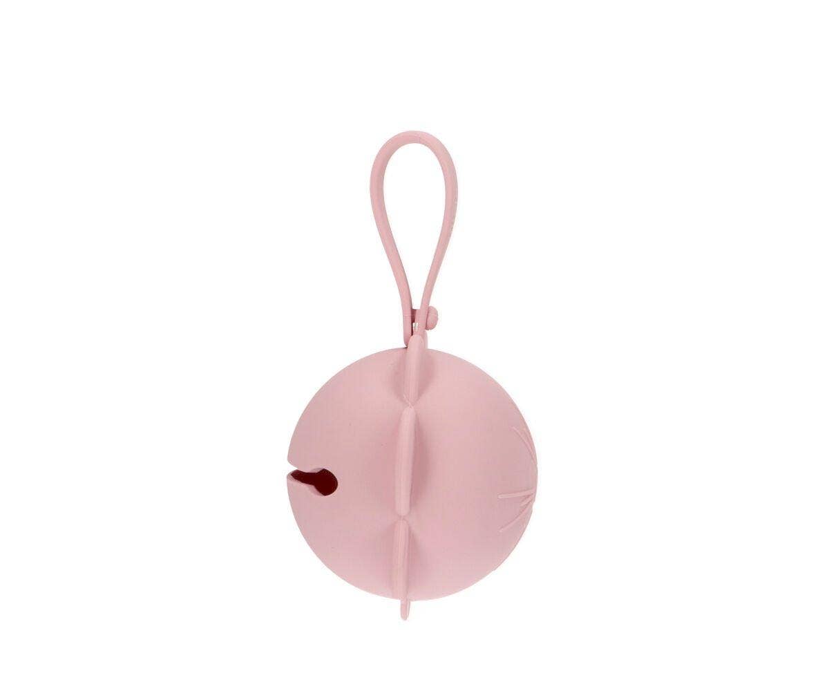 Pink Flower Silicone Pacifier Holder