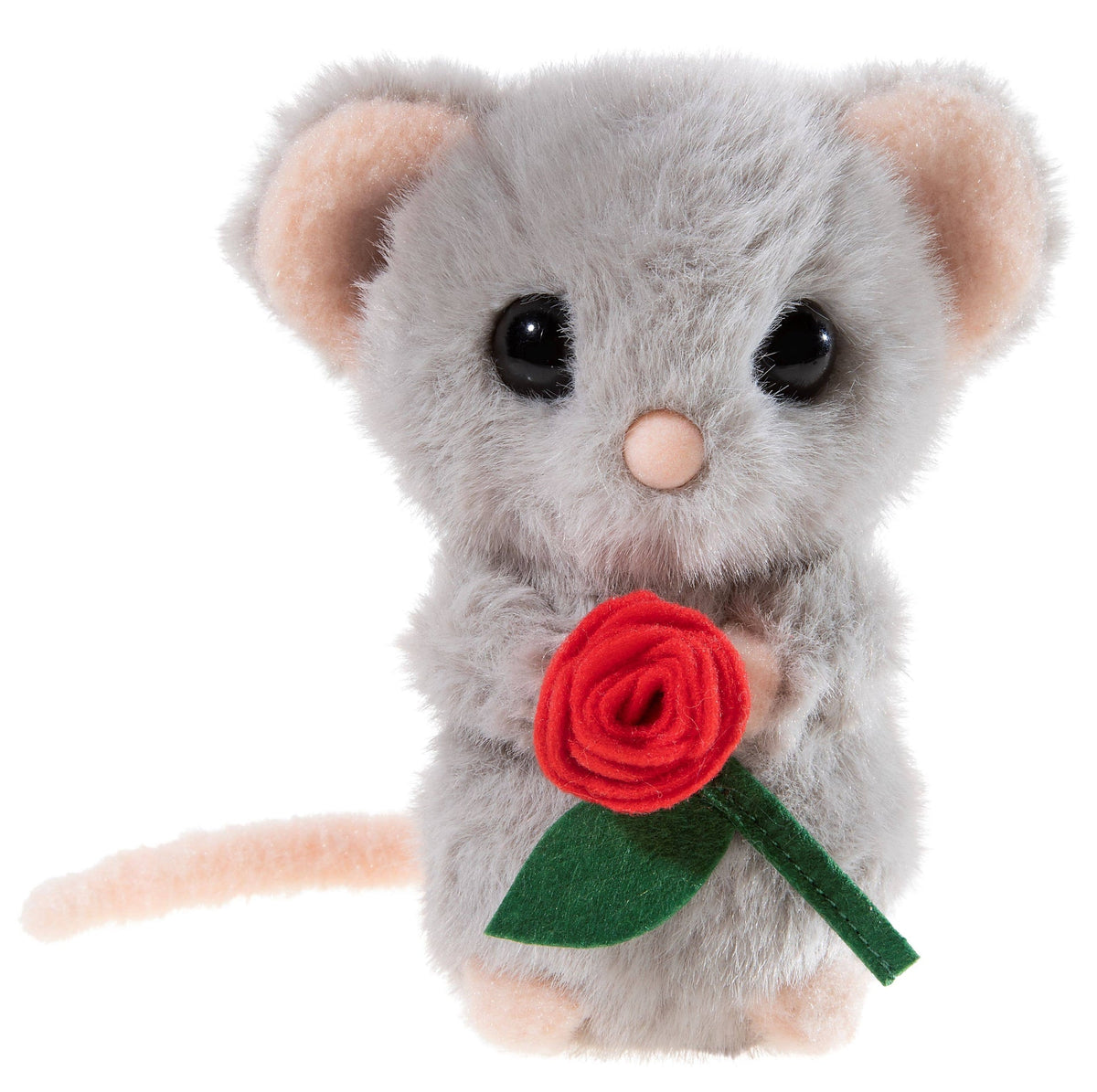Peluche Young & Trendy Souris avec rose - 15 cm — Heunec