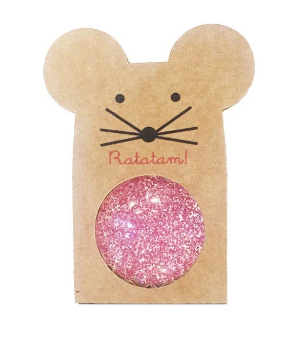Pink Glitter Bouncy Ball – 43mm