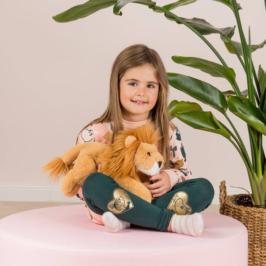 Peluche Lion Couché – 33 cm - Teddy Hermann