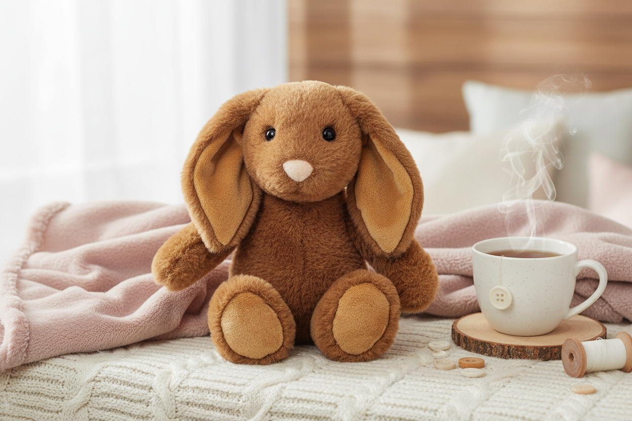 Peluche Lapin Cara Brun Foncé - Teddy Hermann