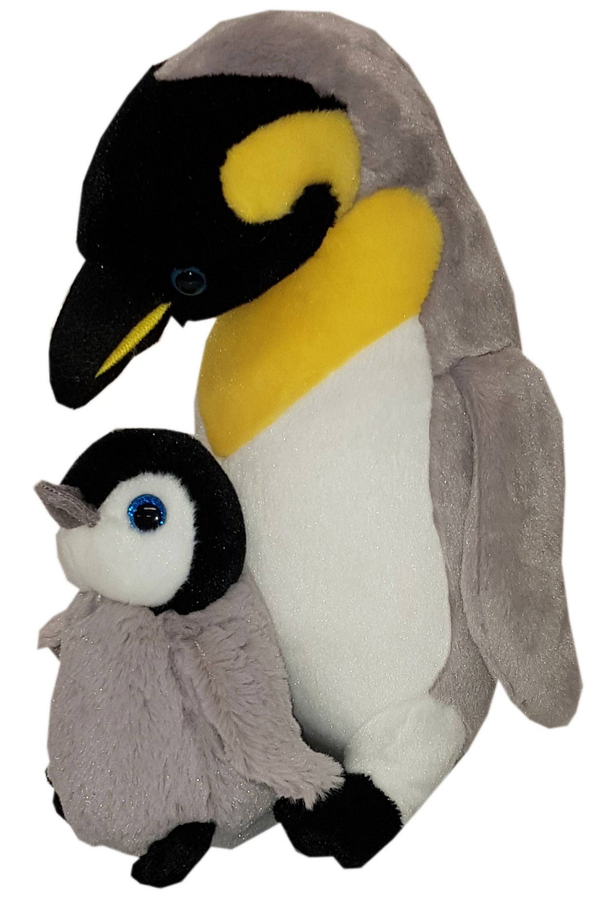 Peluche Misanimo Pingouin avec son bébé - 30 cm — Heunec