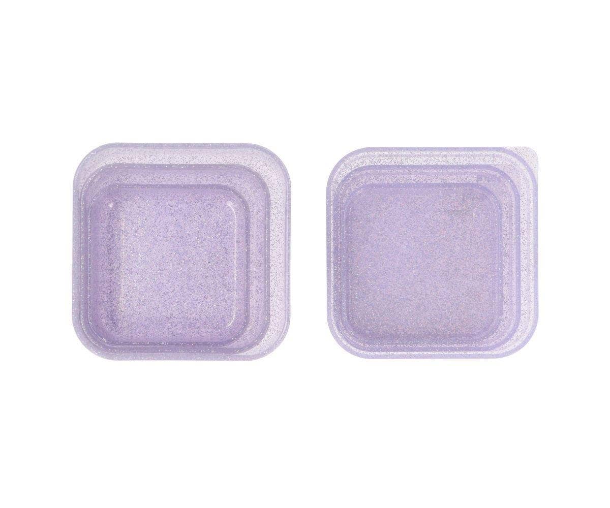 3 Boîtes à Déjeuner à Paillettes Lilas - vue 3