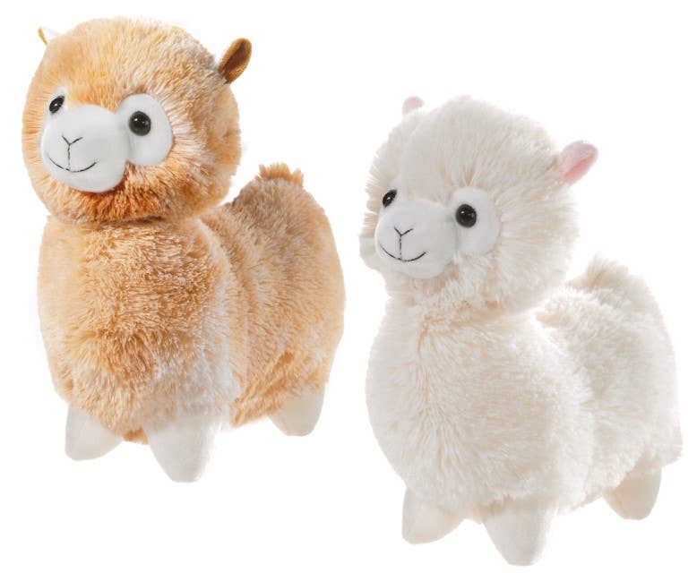 Peluche Lama debout (2 coloris possibles) - 18 cm