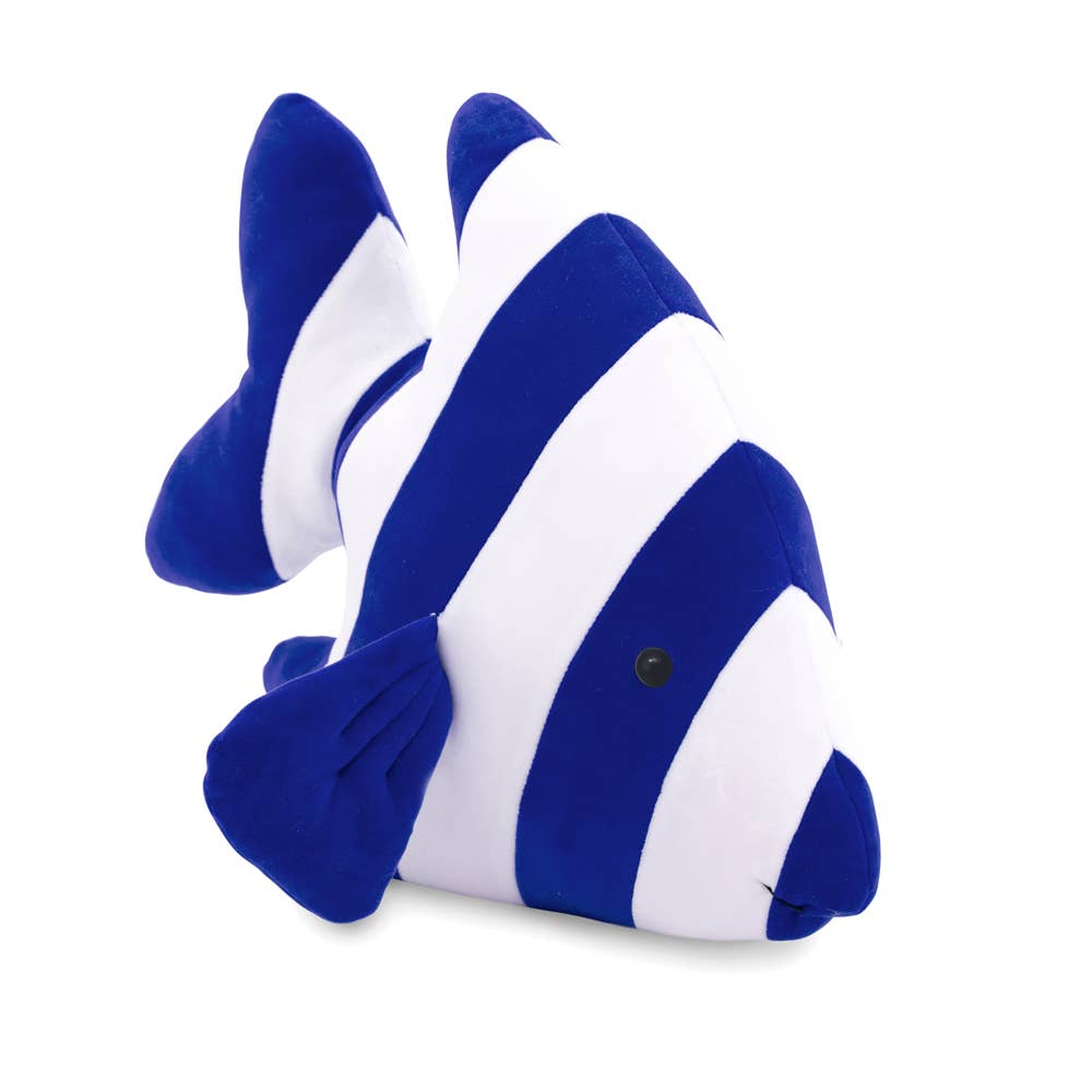 40cm Blue Striped Fish Plush Toy for Children