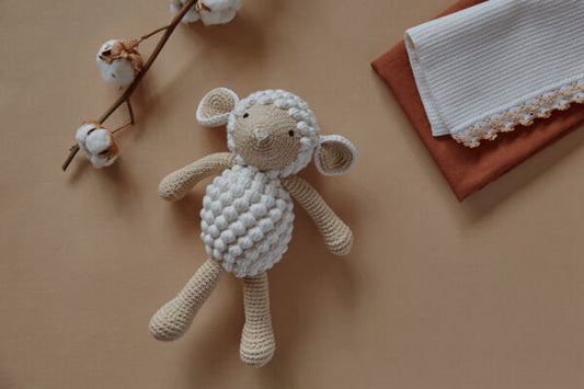 Beige sheep blanket