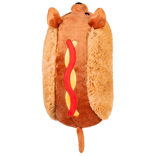 Peluche Mini Squishable – Teckel Hot-Dog