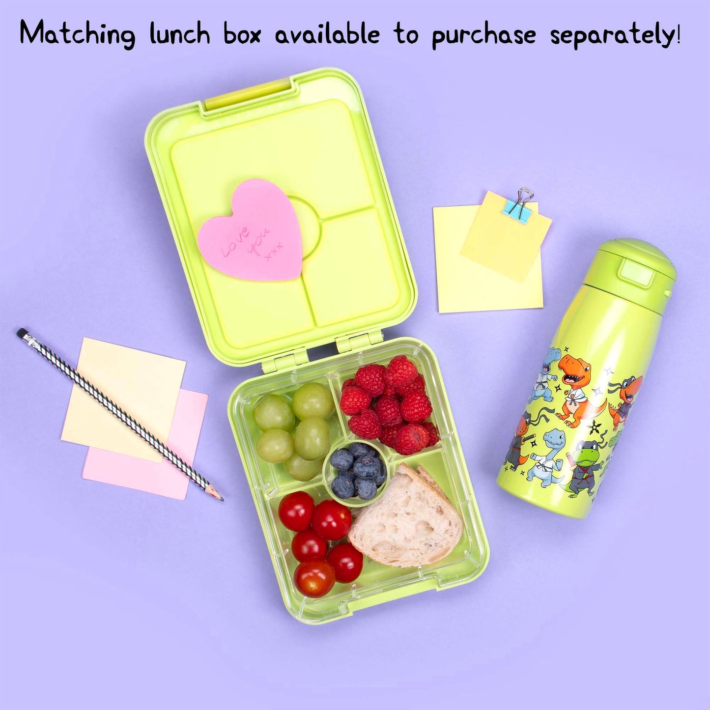 Gourde en acier inoxydable 350ml – Dino Ninja