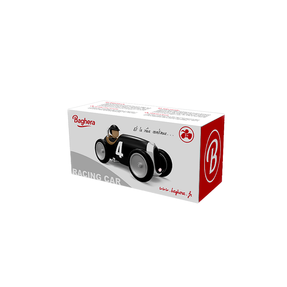 Zwarte raceauto