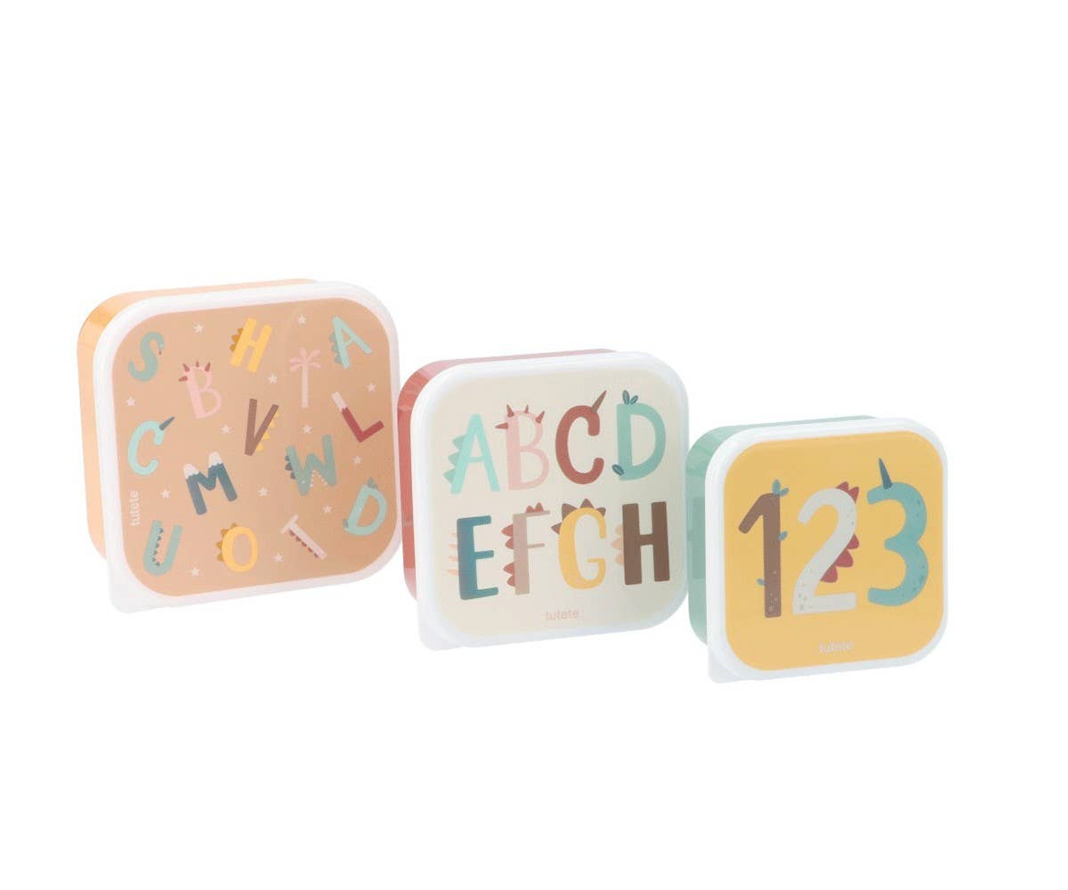 3 Funny Alphabet Letter Lunch Boxes