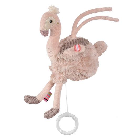 Mini-peluche musicale flamant rose – 24 cm