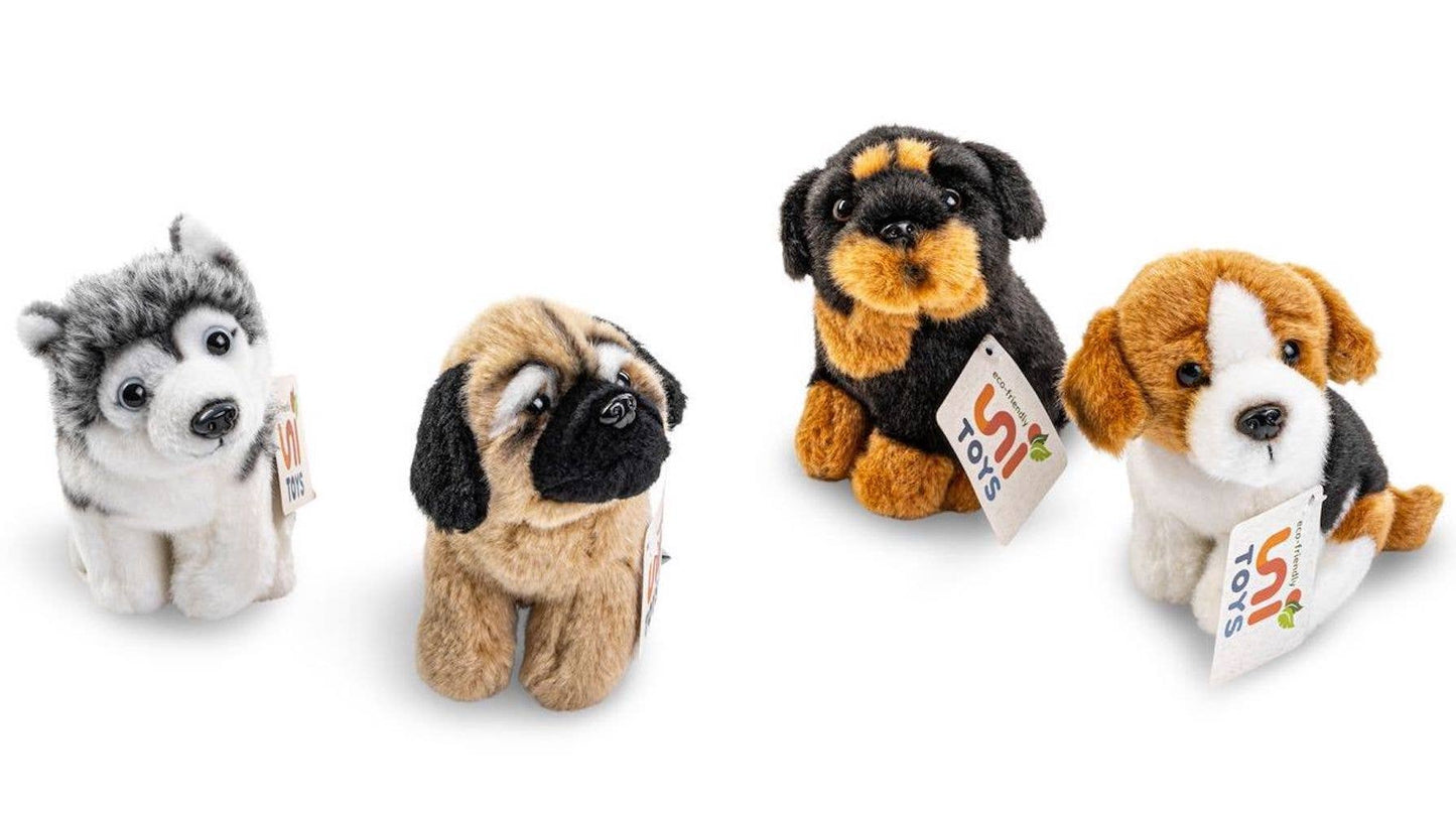Pug plush sitting