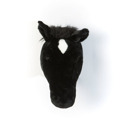 Pierre the Black Horse Plush Wall Decor