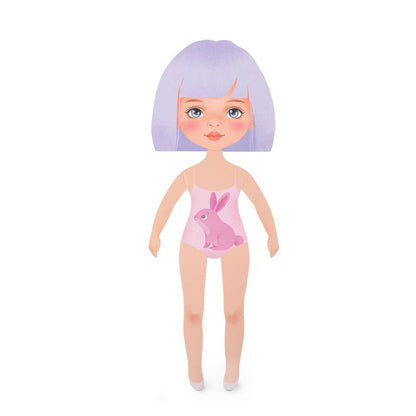 Clothing set: checkered shirt for 28cm doll