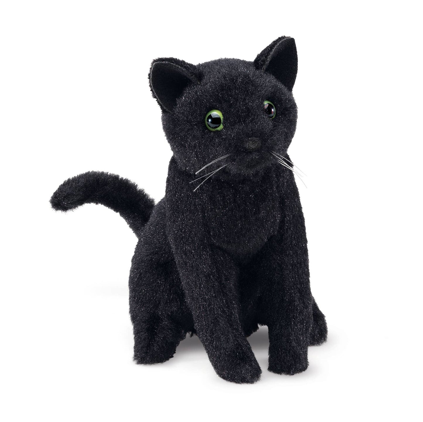 Marionnette à main Mini Chat Noir 8004/ Mini Chat Noir VE3 Folkmanis réaliste