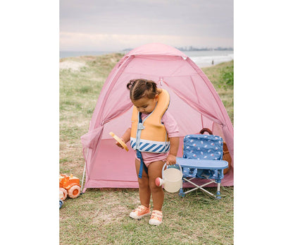 Blue striped floatation learning vest 1-2 years