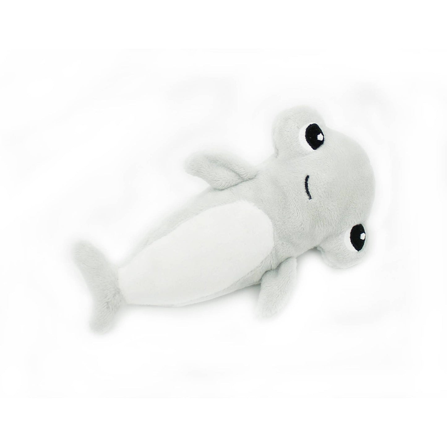 Ptipotos Plush Toy Mother and Baby Hammerhead Shark - Light Grey