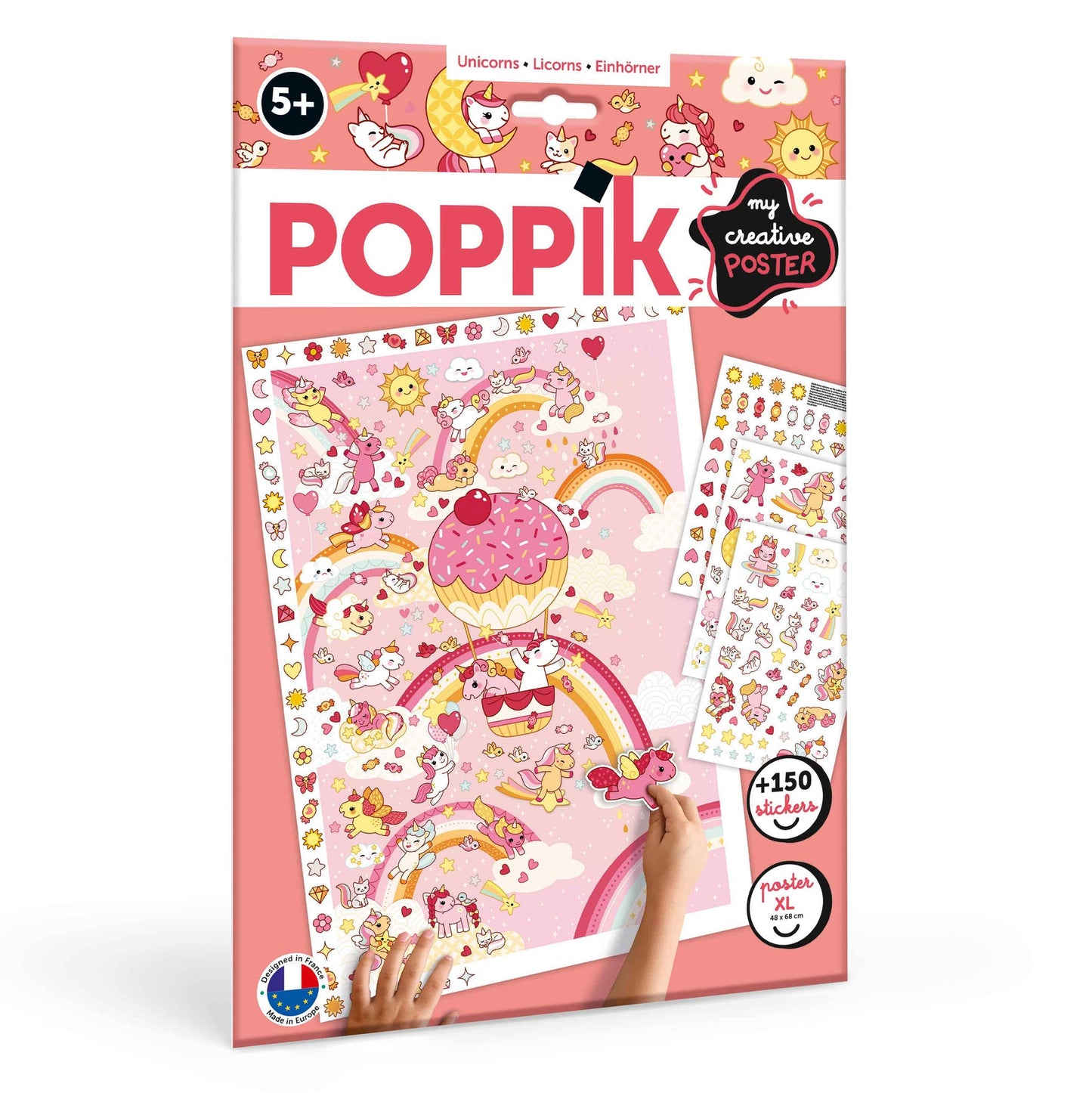 Creative posters in sticker form - unicorns