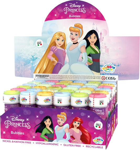 Disney Prinzessinnen Seifenblasen-Set – Display mit 36 Flaschen à 60 ml
