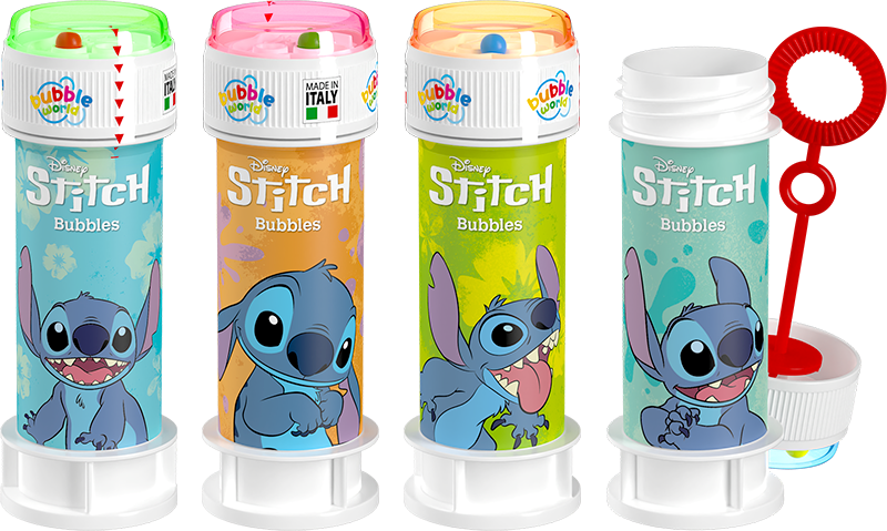Stitch Disney Seifenblasen-Set – Display mit 36 Flaschen à 60 ml