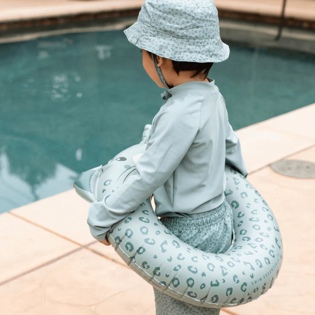 Green Leopard Pool Float 