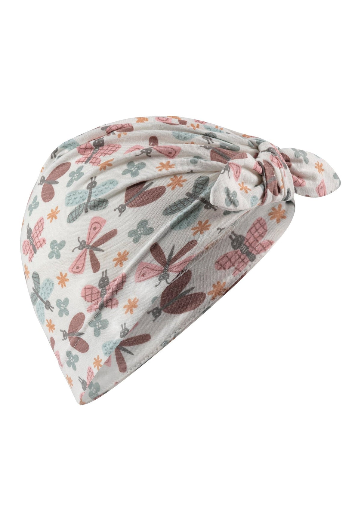 Bonnet bébé à nœud et papillons - écru – vue 5
