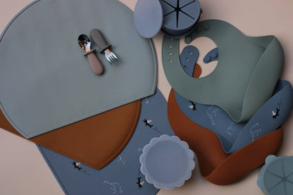 Silikon-Tischset „Aviator“ – Perlgrau