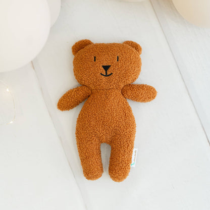 Ours en peluche marron foncé crochet fait main cadeau de naissance pour bébé