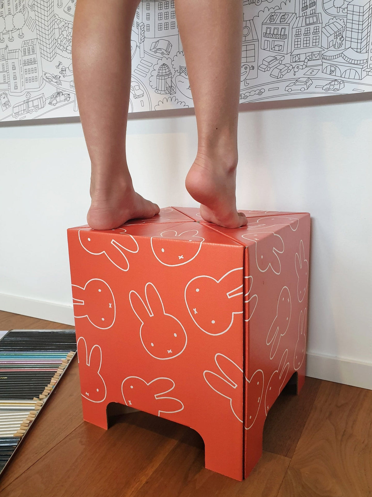 Miffy Rabbit Cardboard Stool