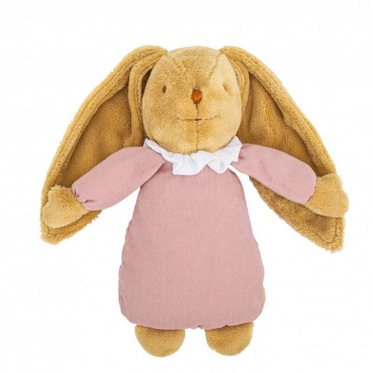 Hase Engelshaar Musiktuch - Bio-Baumwolle rosa