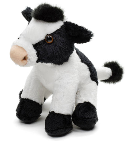 Sitting Cow Plush (black and white)