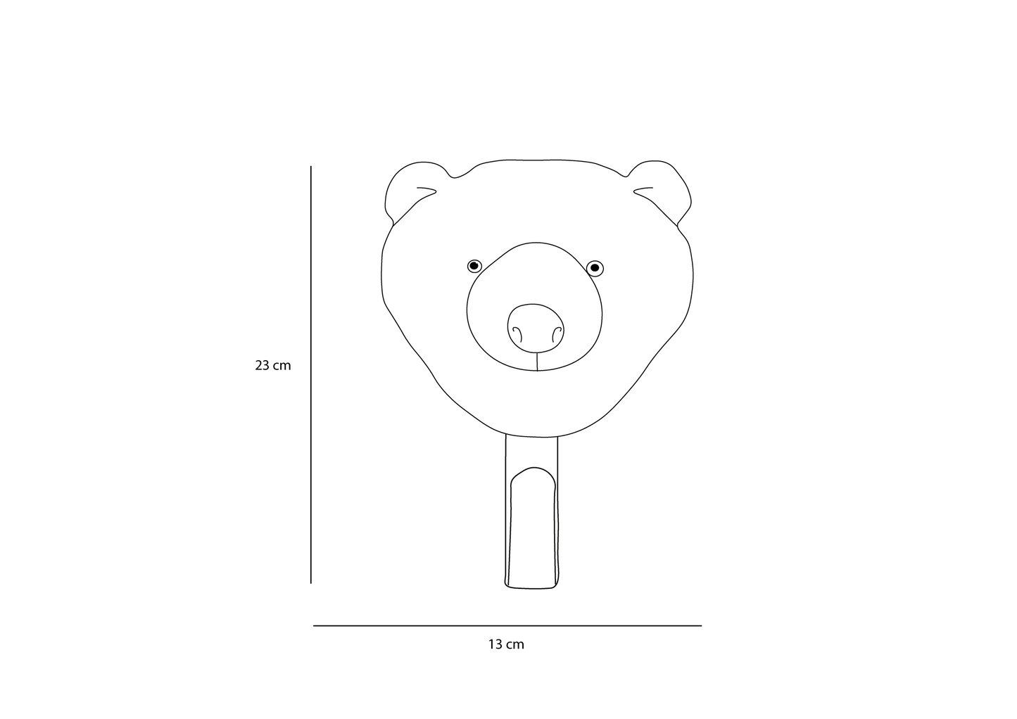 Porte-manteaux Peluche Ours Polaire - Wild & Soft