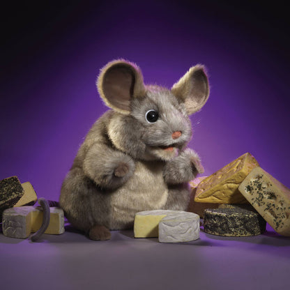 Marionnette à main Souris grise/souris grise 3202 Folkmanis réaliste