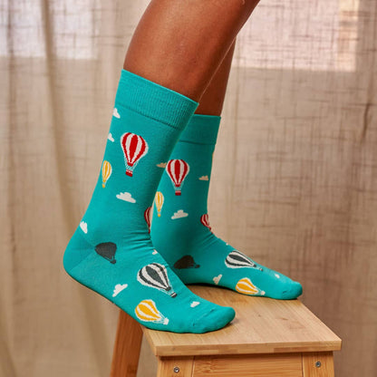 Kids Hot Air Balloon Socks