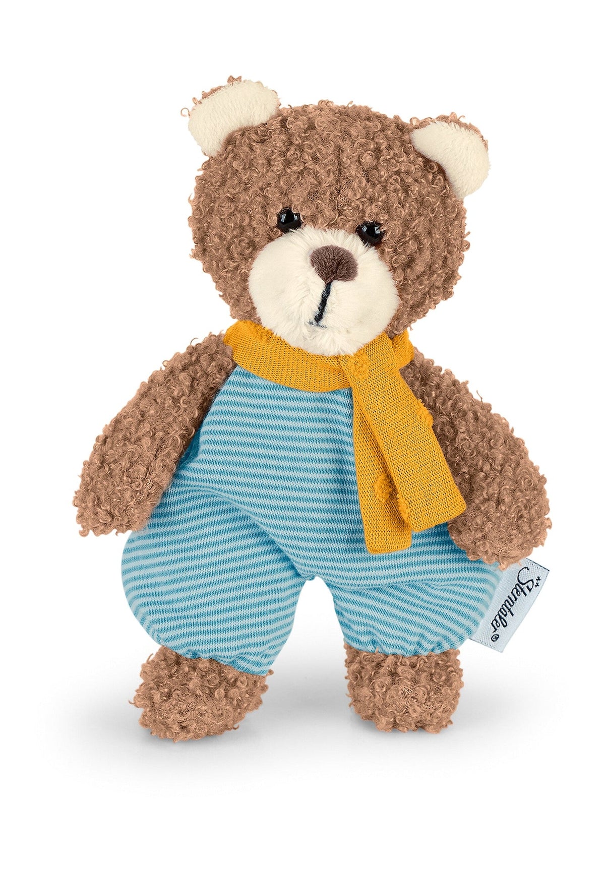 Peluche Ours Ben S avec hochet - 17 cm
